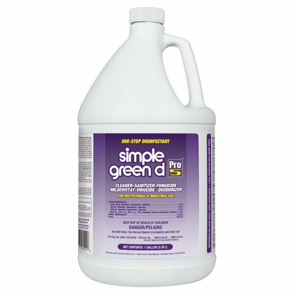 Simple Green Disinfectant, Pro 5, 1 gal, Bottle 30501